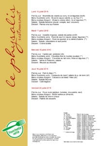 2018-29 menu restaurant