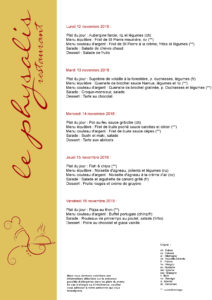 2018-46 menu restaurant