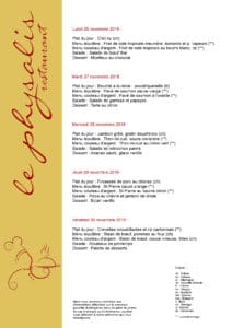 2018-48 menu restaurant